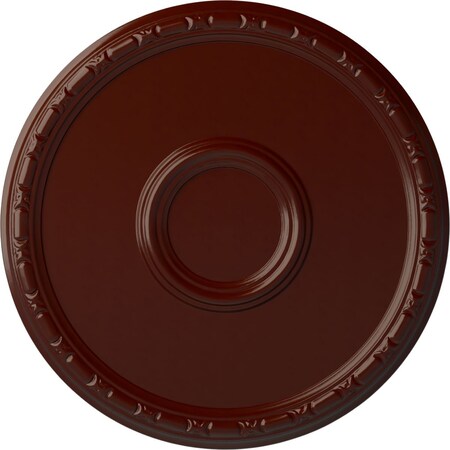 Odessa Bead & Barrel Ceiling Medallion (Canopies up to 5"), 19 3/4"OD x 1 3/8"P, Brushed Mahogany
